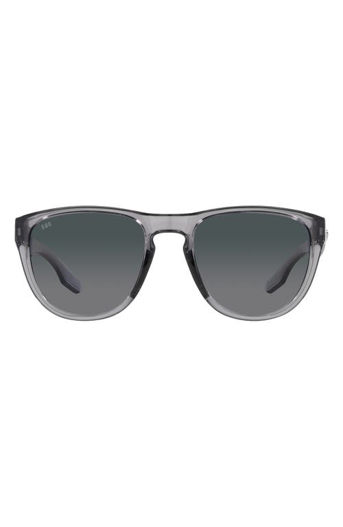 Costa Del Mar Irie 55mm Gradient Pilot Sunglasses in Crystal at Nordstrom