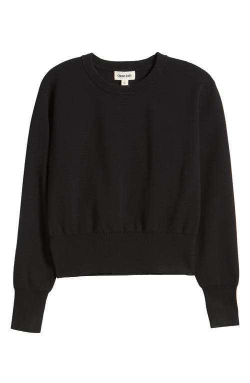 Open Edit Blousson Jumper In Black