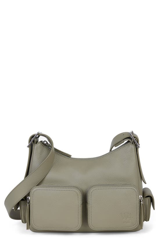 Shop We-ar4 The Cargo Leather Crossbody Bag In Sage