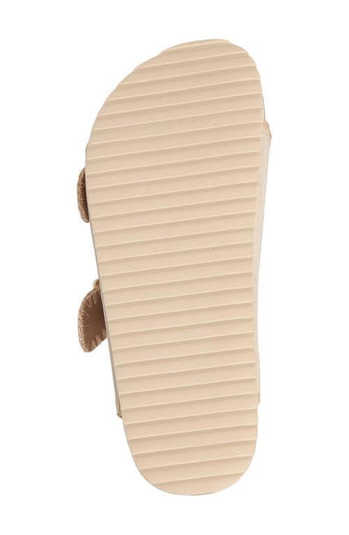 Shop Mia Bowie Platform Slide Sandal In Seashell