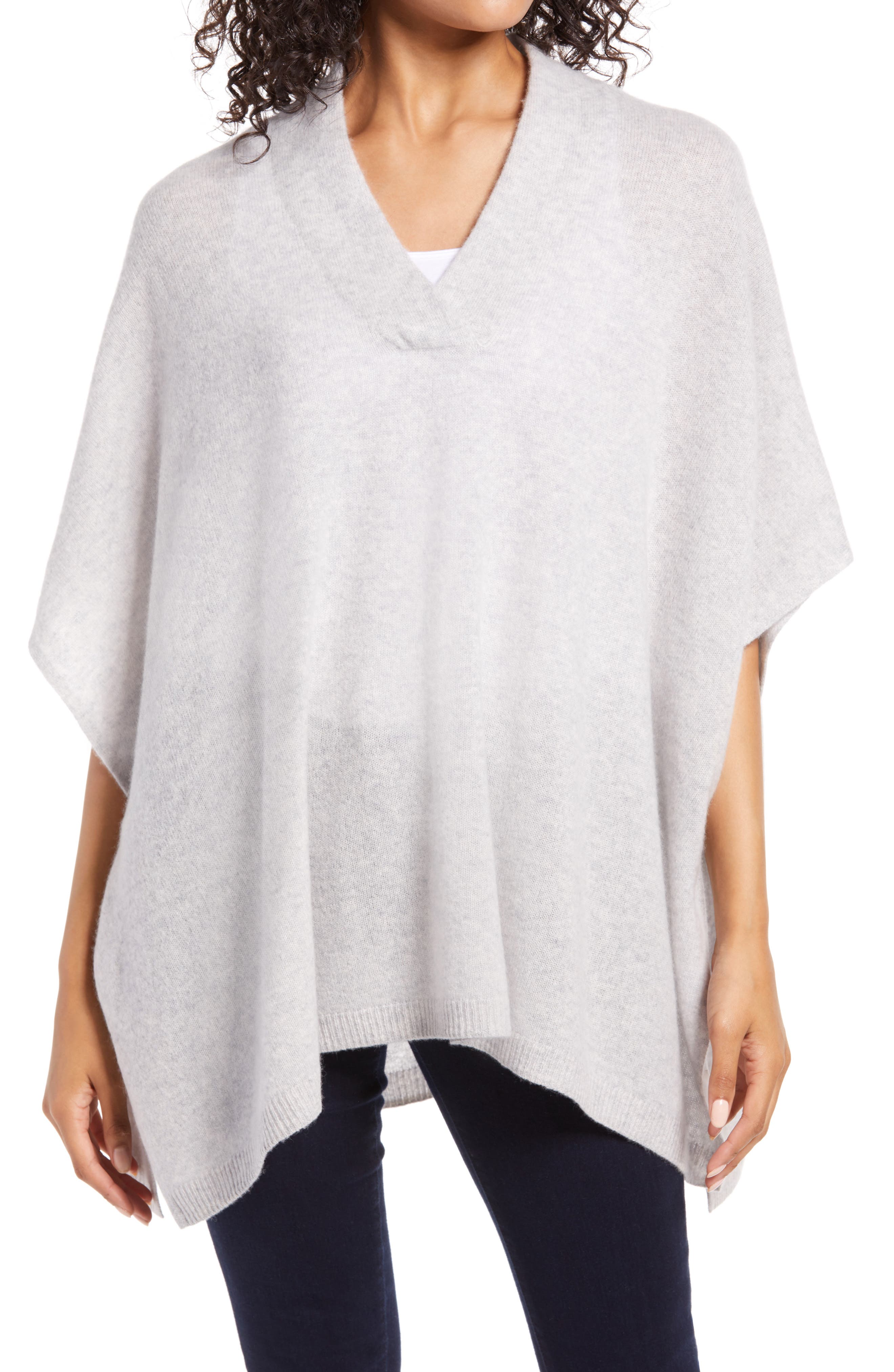 Halogen | Cashmere V-Neck Poncho | Nordstrom Rack