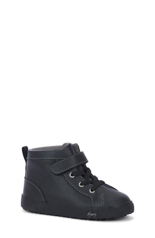 See Kai Run Hudson High Top Sneaker in Black 