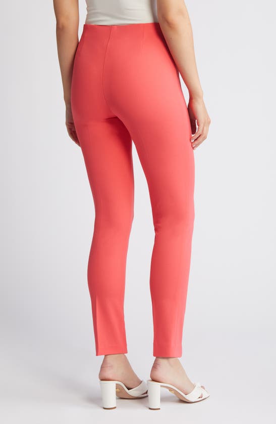Shop Anne Klein Hollywood Waist Pull-on Knit Pants In Red Pear