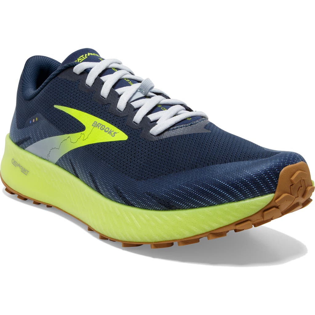 Brooks Catamount Trail Running Shoe In Blue