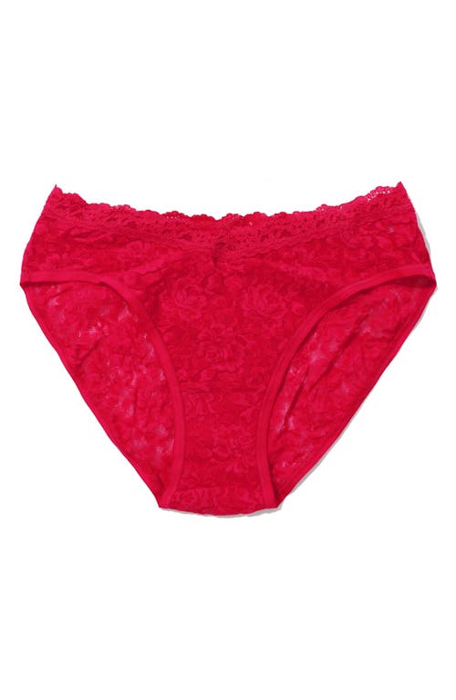 Shop Hanky Panky High Cut Briefs In Beet Juice Red