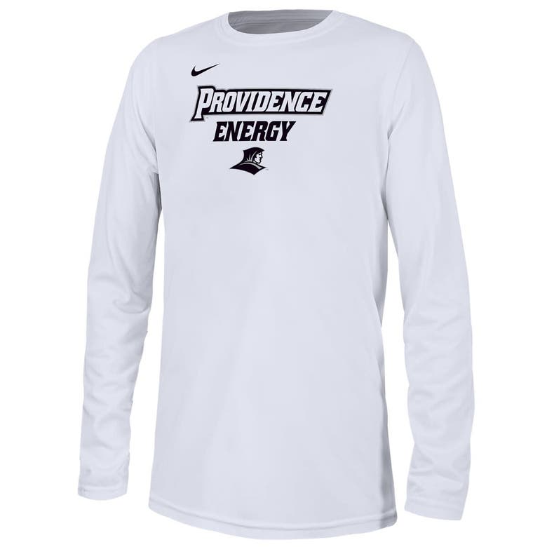 Shop Nike Youth   White Providence Friars 2024 On-court Bench Energy T-shirt