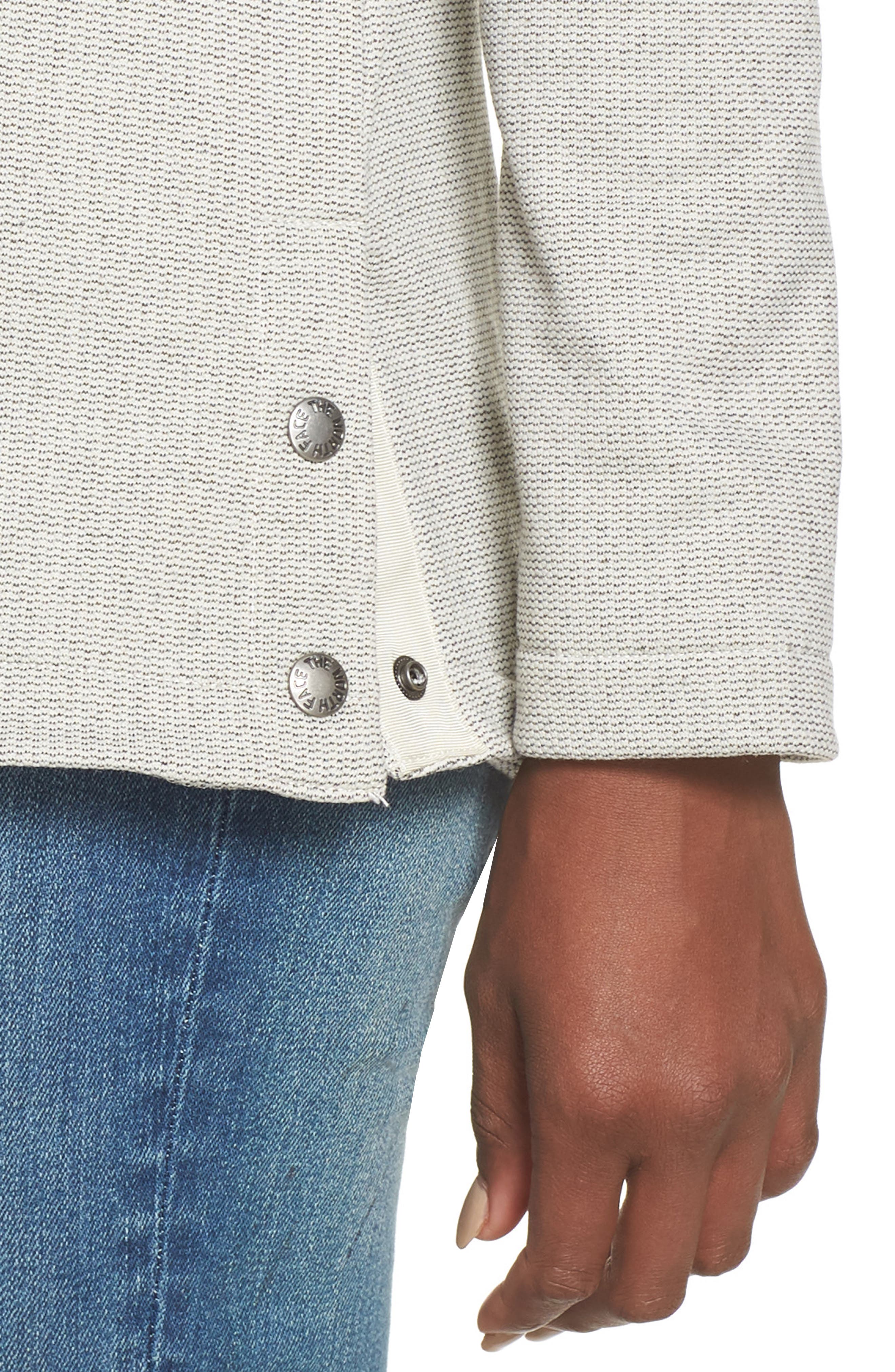 north face knit stitch fleece hoodie