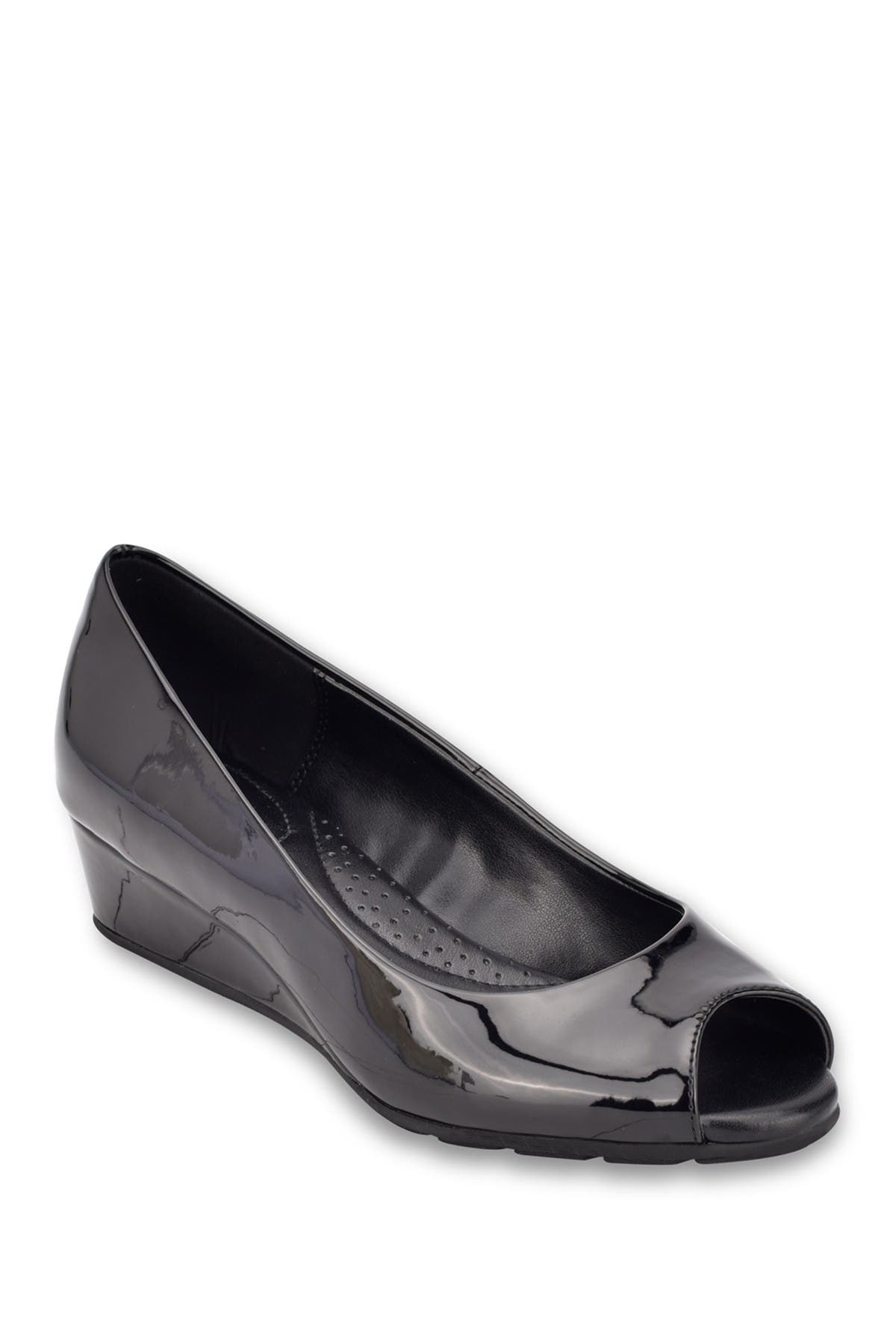 bandolino open toe wedge