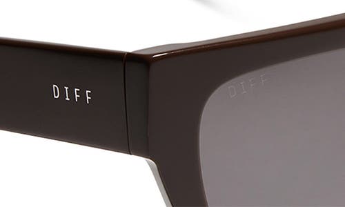 Shop Diff Remi Ii 53mm Polarized Square Sunglasses In Truffle/grey