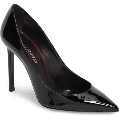 Saint Laurent Anja Pointy Toe Pump, Black