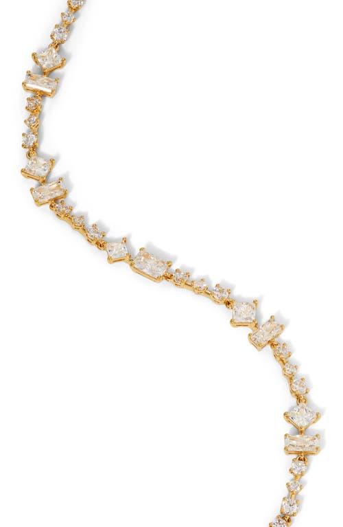 Shop Nadri Cubic Zirconia Line Bracelet In Gold