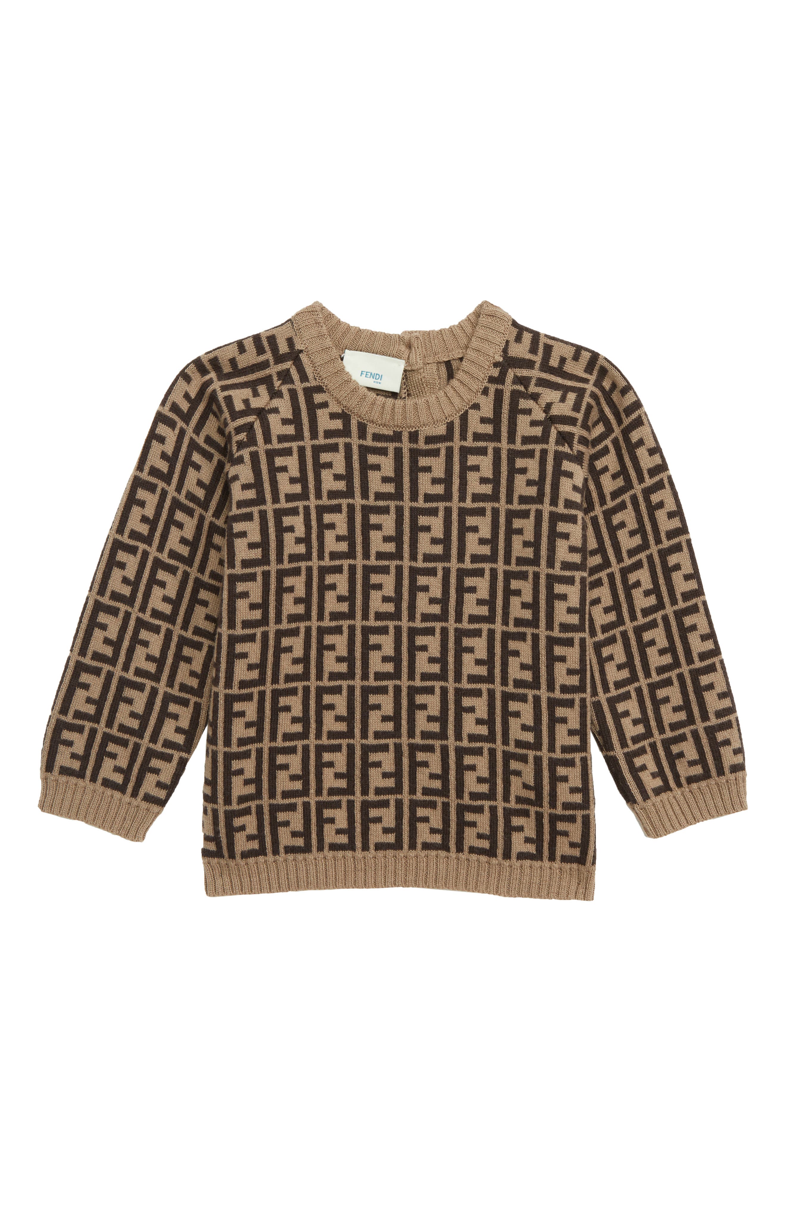 Fendi Logo Sweater (Baby) Nordstrom