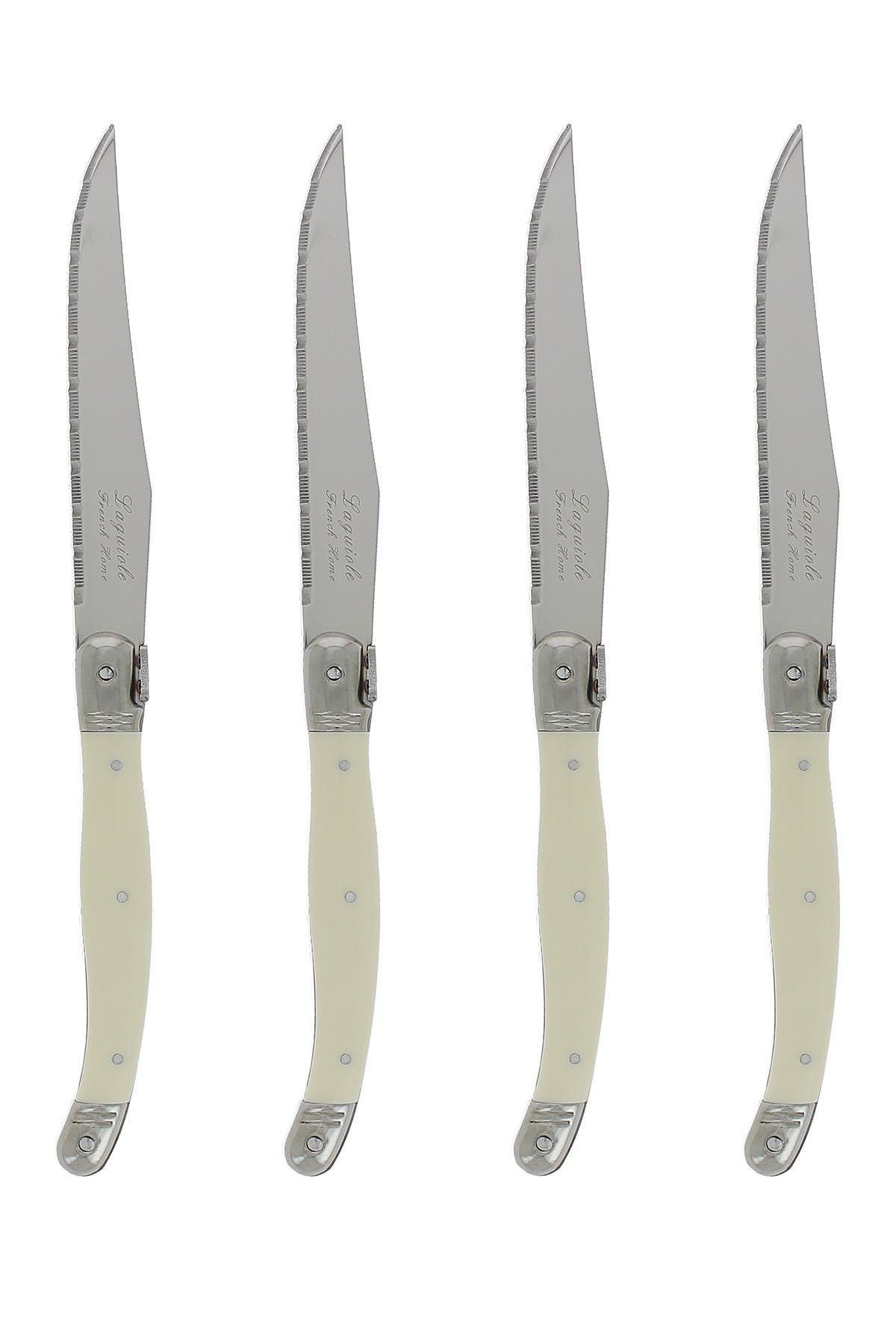 French Home Laguiole Faux Ivory Steak Knives