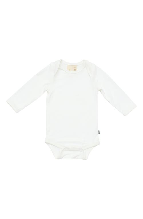 Kyte BABY Long Sleeve Bodysuit in Cloud at Nordstrom