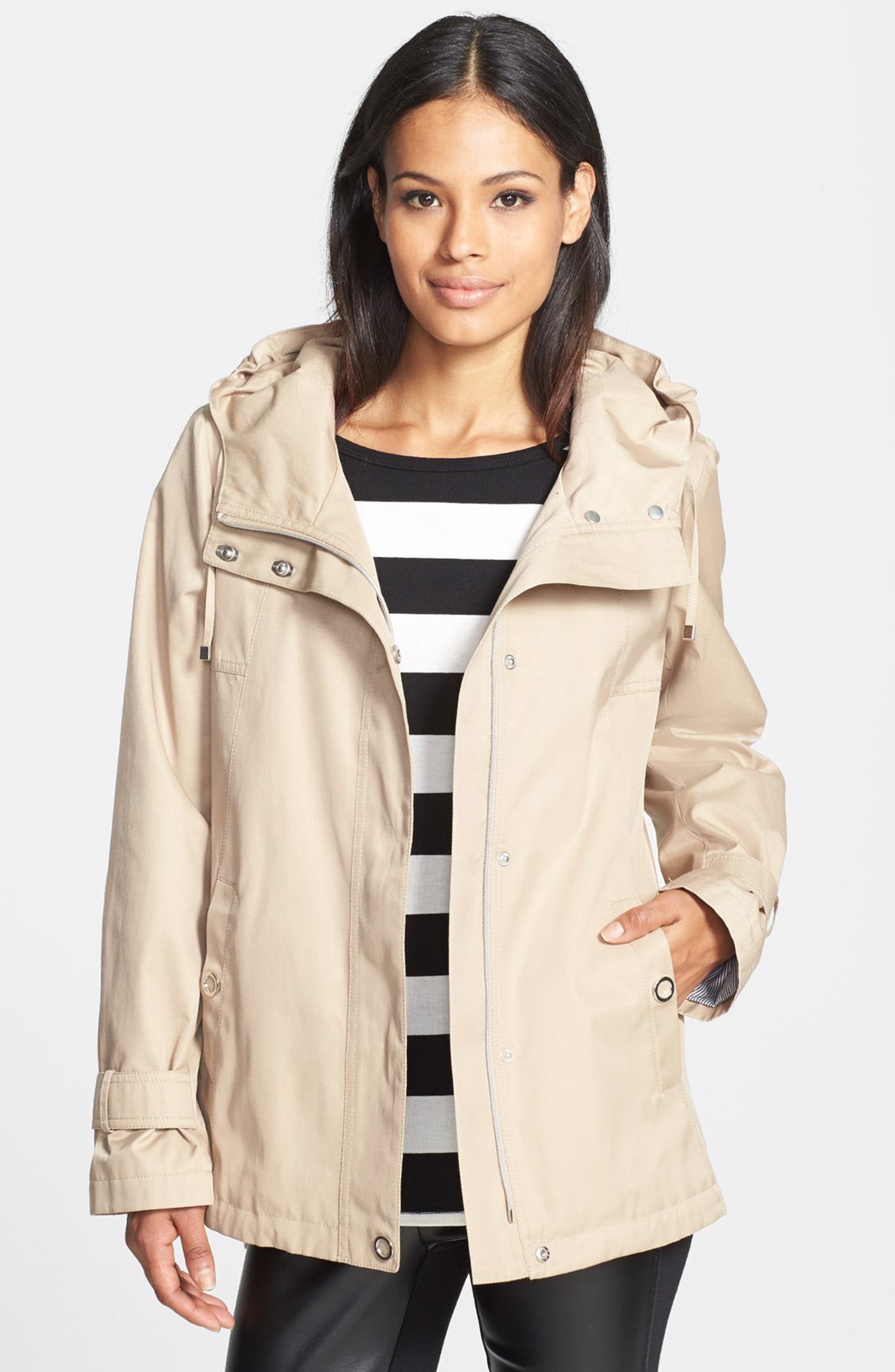 Gallery Hooded High/Low Jacket (Online Only) | Nordstrom