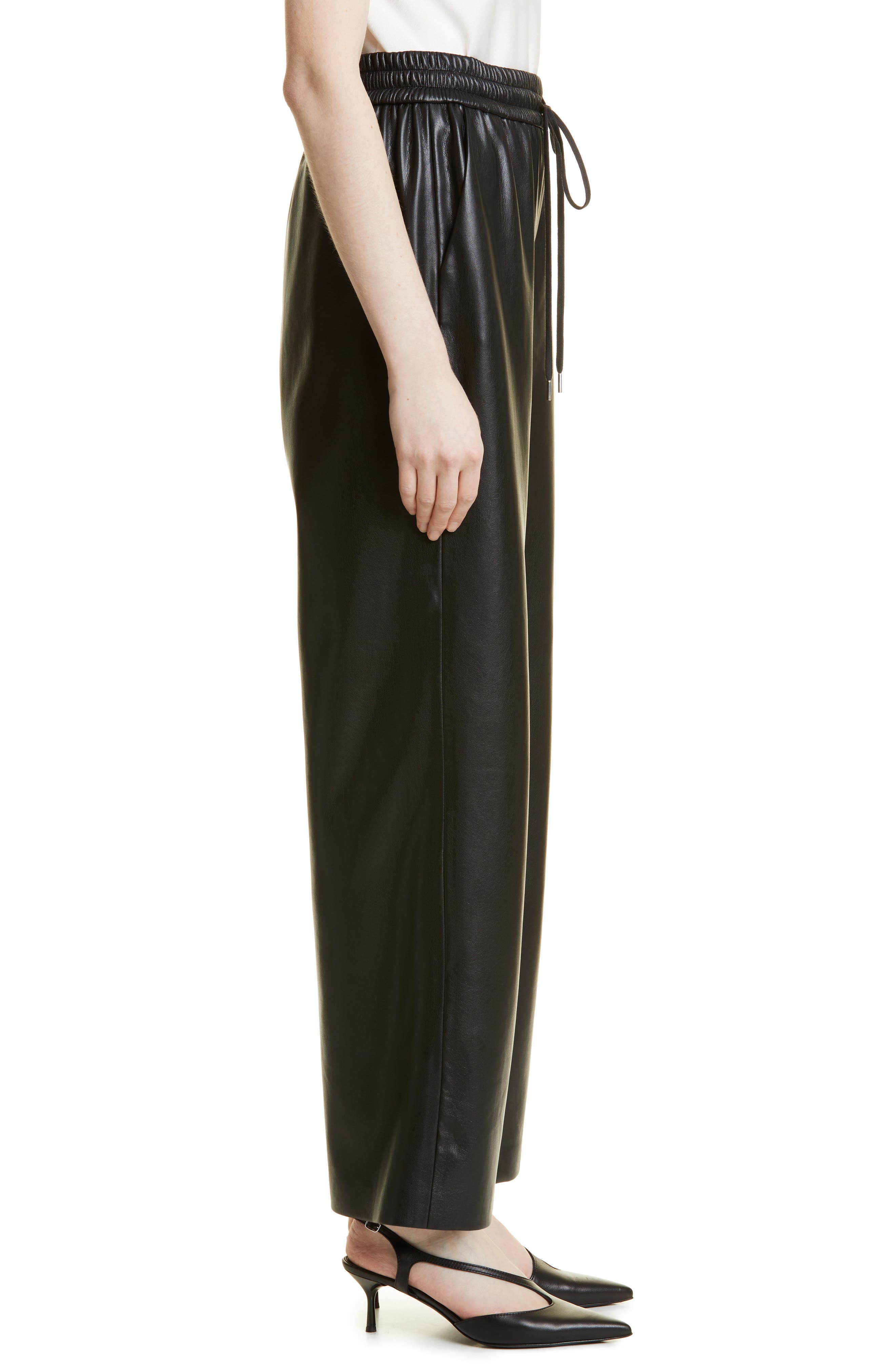 alice and olivia vegan leather pants