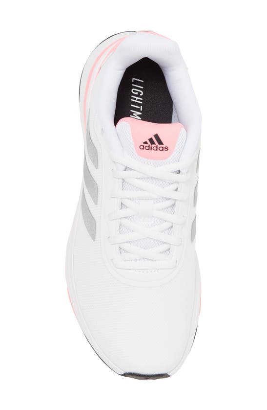 Adidas Originals Trace Sneaker In White/silver/beam Pink