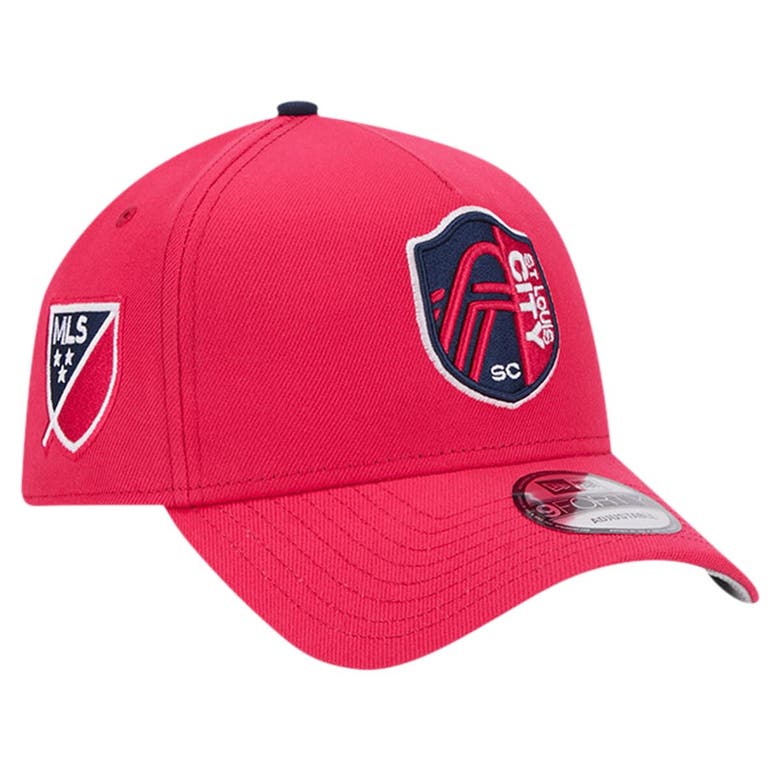 Shop New Era Red St. Louis City Sc 2024 Kick Off Collection 9forty A-frame Adjustable Hat