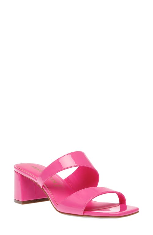 Anne Klein Kinder Slide Sandal in Pink Patent at Nordstrom, Size 7