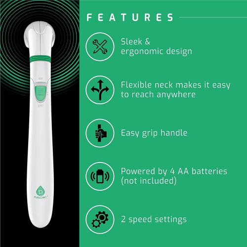 Pursonic Portable Handheld Massager In White