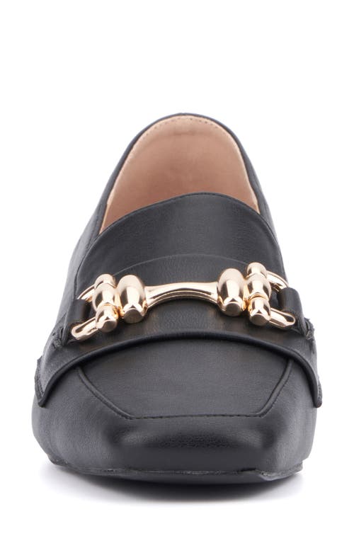 New York And Company Damara Horsebit Loafer In Black
