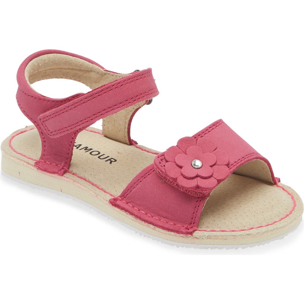 L'amour Kids' Flower Sandal In Pink