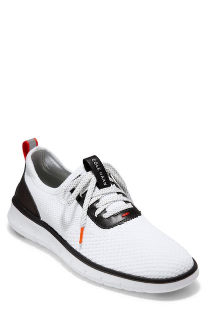 Cole Haan Generation Zerogrand Stitchlite Sneaker In White Knit/ Transparent/ White