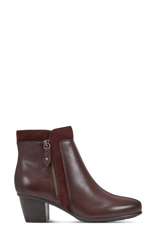 Shop Rockport Cobb Hill Wynter Bootie In Dark Red