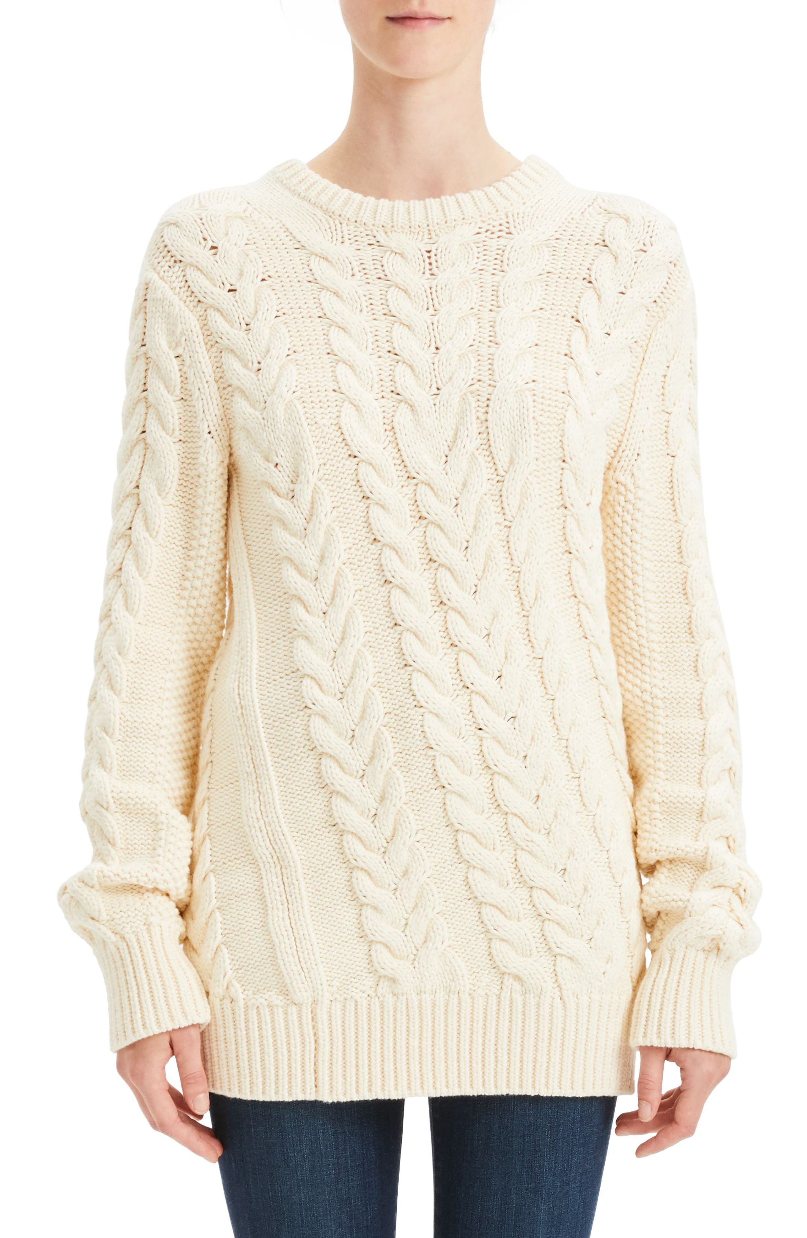 theory cable knit sweater