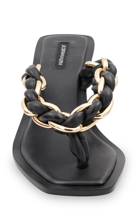 Shop Bcbgmaxazria Mistia Chain Braided Sandal In Black