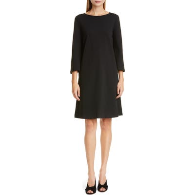 Lafayette 148 New York Lotus Punto Milano Dress, Black