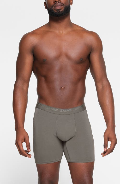 Shop Skims 3-pack 5-inch Stretch Modal Boxer Briefs In Gunmetal