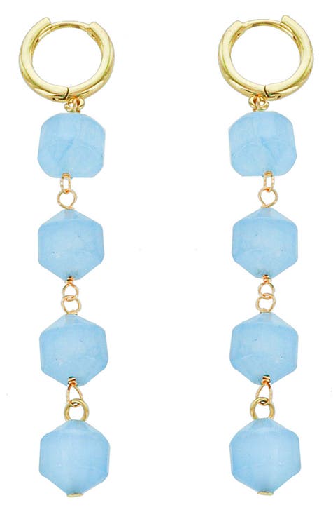 Panacea Faceted Beads Hoop Earrings at Von Maur