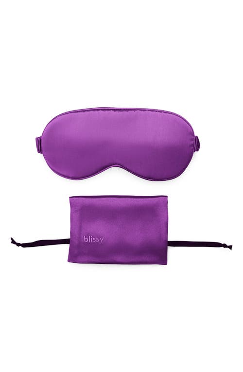 Silk Sleep Mask in Royal Purple