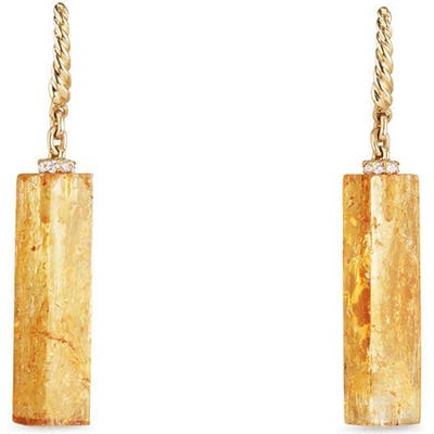 David Yurman Bijoux Fine Bead And Chain Earrings With Imperial Topaz