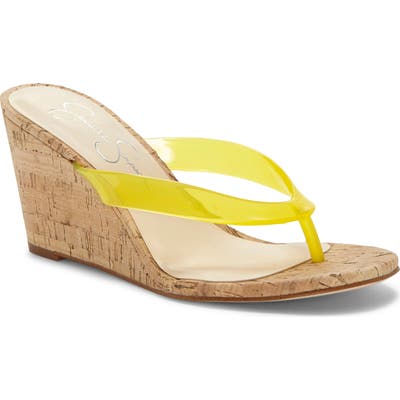 Jessica Simpson Coyrie Wedge Flip Flop- Yellow