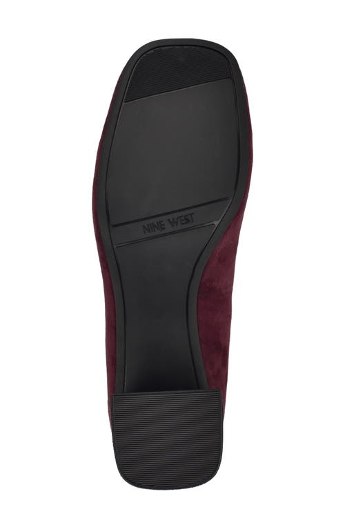 Nine West Veepe Bit Loafer Pump In Dark Red