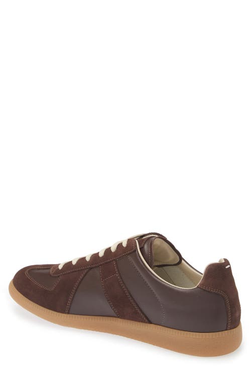 Shop Maison Margiela Replica Low Top Sneaker In Chic Brown