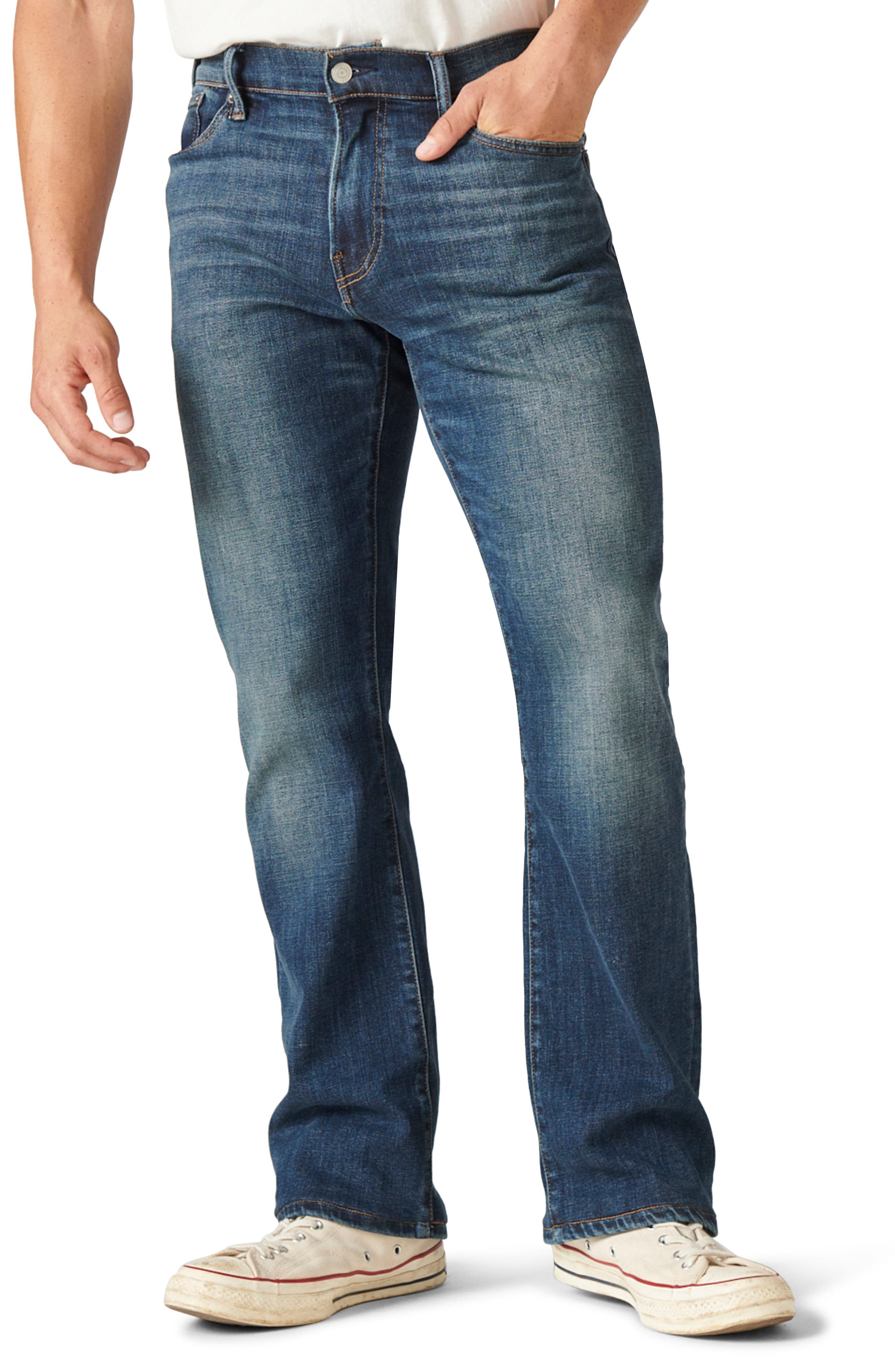 DIESEL Denim Mid-rise Bootcut-leg Jeans in Black for Men Mens Clothing Jeans Bootcut jeans 
