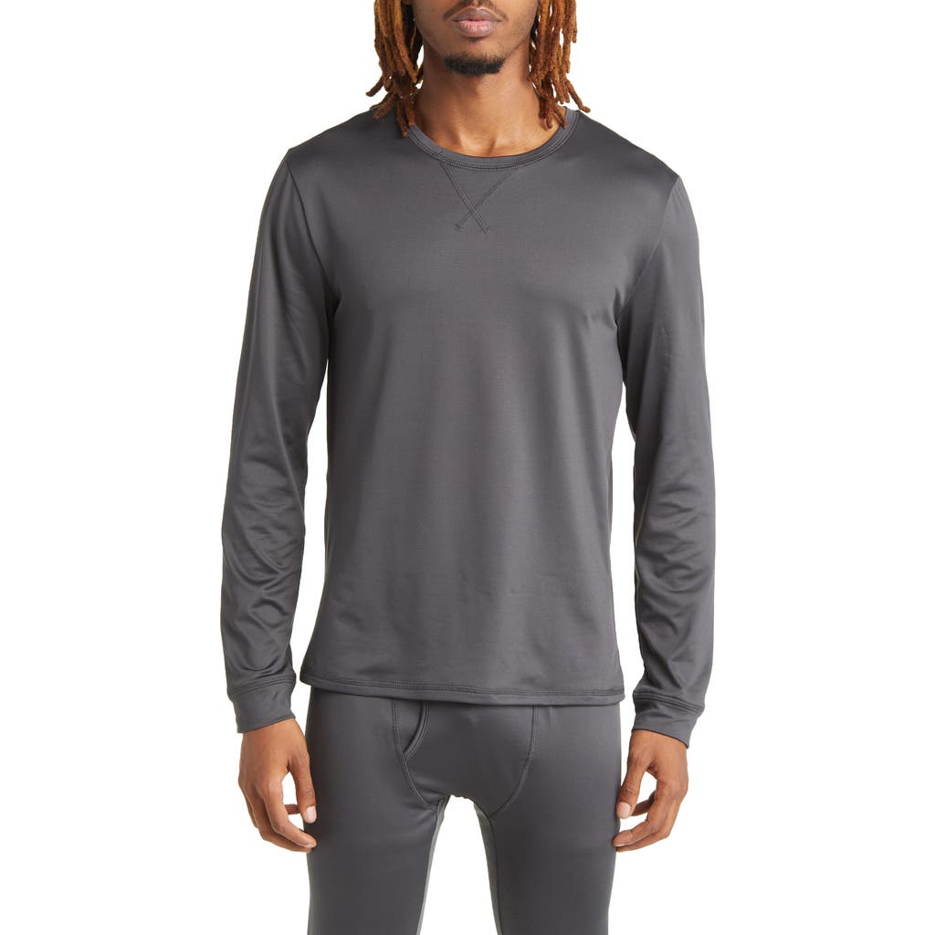 Rainforest Performance Base Layer Crewneck T-shirt In Charcoal