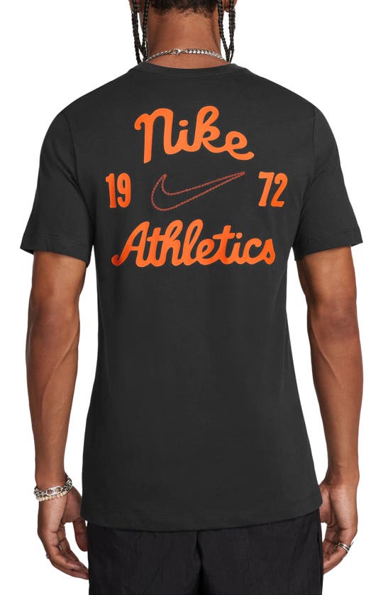 Shop Nike Club Athletics Graphic T-shirt In Black