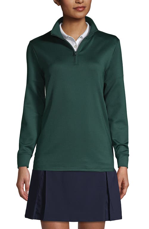 LANDS' END LANDS' END SCHOOL UNIFORM  QUARTER ZIP PULLOVER 