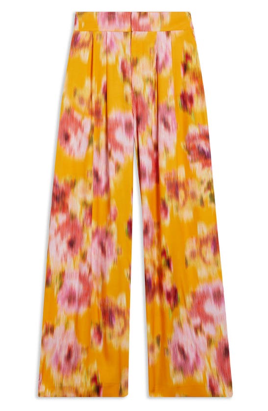 Ted Baker Womens Orange Hitako Wide-leg High-rise Woven Trousers In Orange