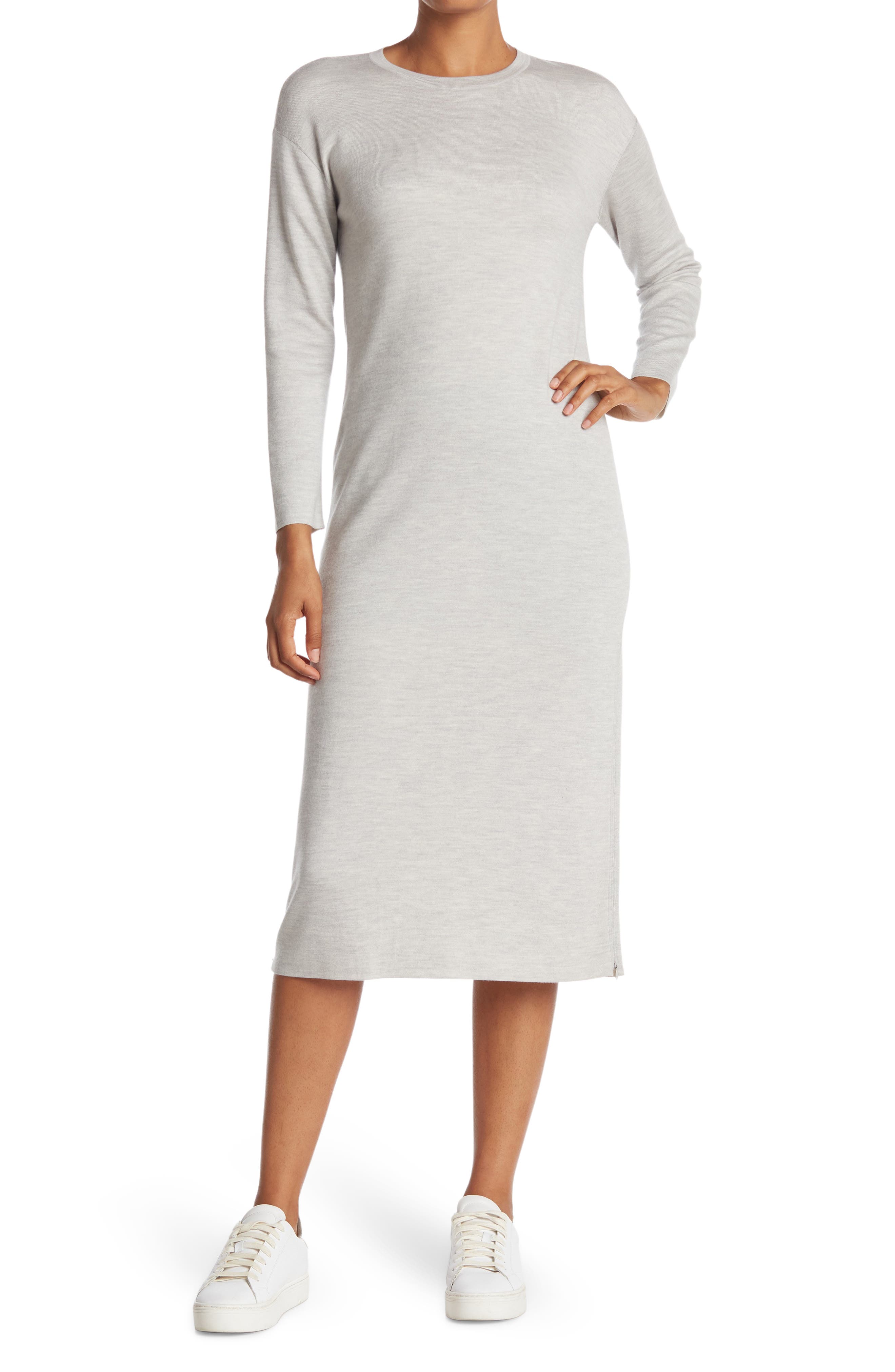 long jersey knit dress