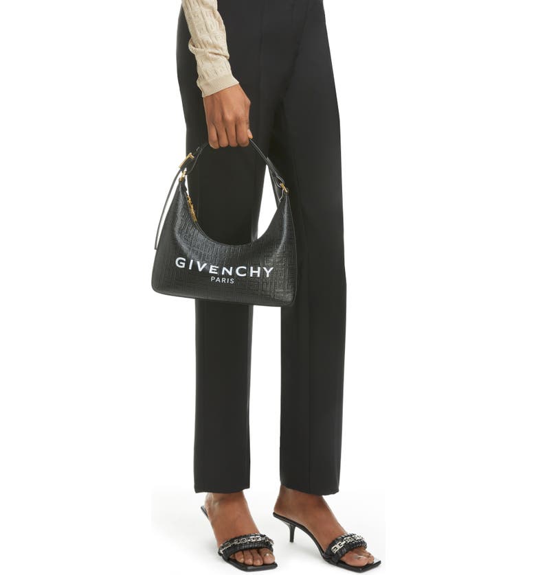 Givenchy Small Moon Cut Out Logo Jacquard Hobo Bag | Nordstrom