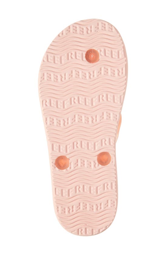 Shop Reef Kids' Charming Flip Flop In Peach