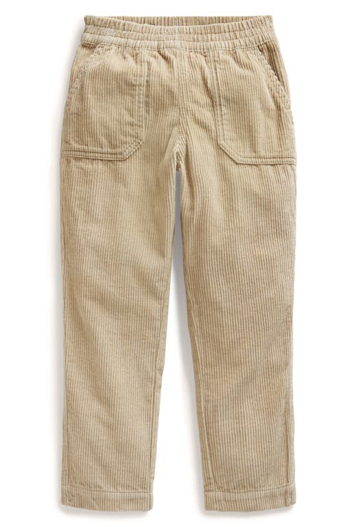 Shop Boden Mini  Kids' Cotton Corduroy Pants In Soft Stone