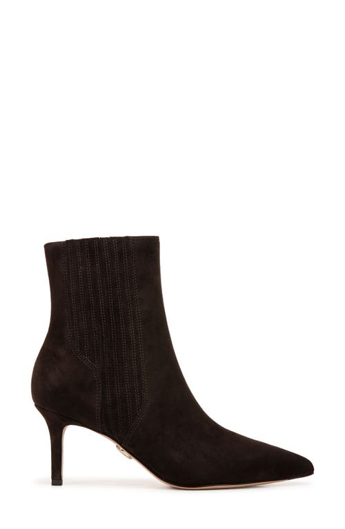 Veronica Beard Lisa Suede Mid-heel Bootie In Espresso
