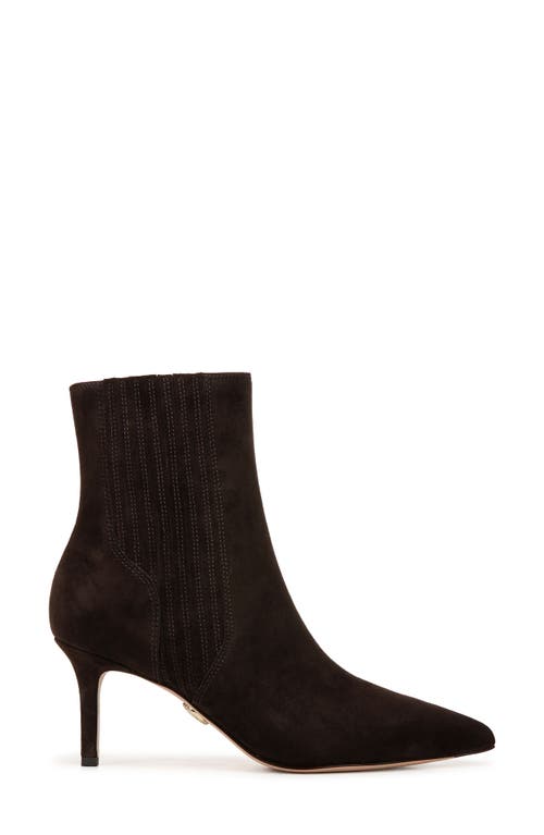 Shop Veronica Beard Lisa 70mm Pointed Toe Bootie In Espresso