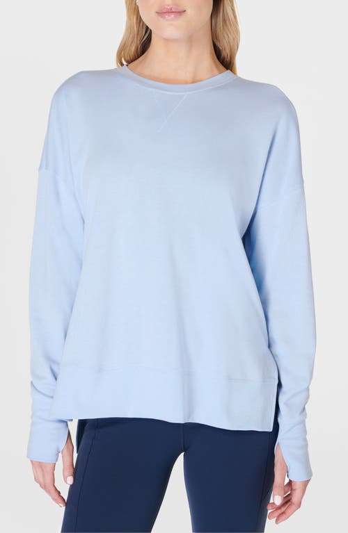 Shop Sweaty Betty After Class Sweatshirt In Breeze Blue